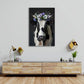 Kuh mit floraler Krone Wandbild