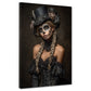 La Catrina Damenporträt im viktorianischen Gothic Wandbild