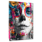 La Catrina Pop Art Totenkopf Frau Wandbild