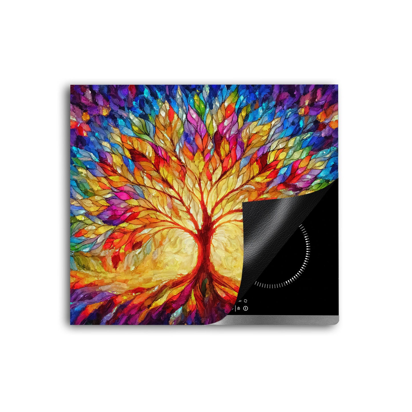 Lebensbaum Baum des Lebens Herdabdeckplatte Induktionsschutz für Ceranfeld & Küche Deko