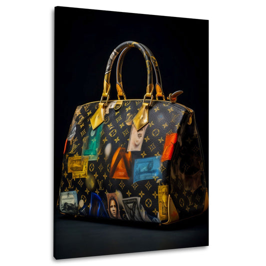 Luxus Handtasche Graffiti in Pastelltönen Wandbild