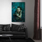 Madonna Porträt mit Schmetterlingen als Acrylglasbild