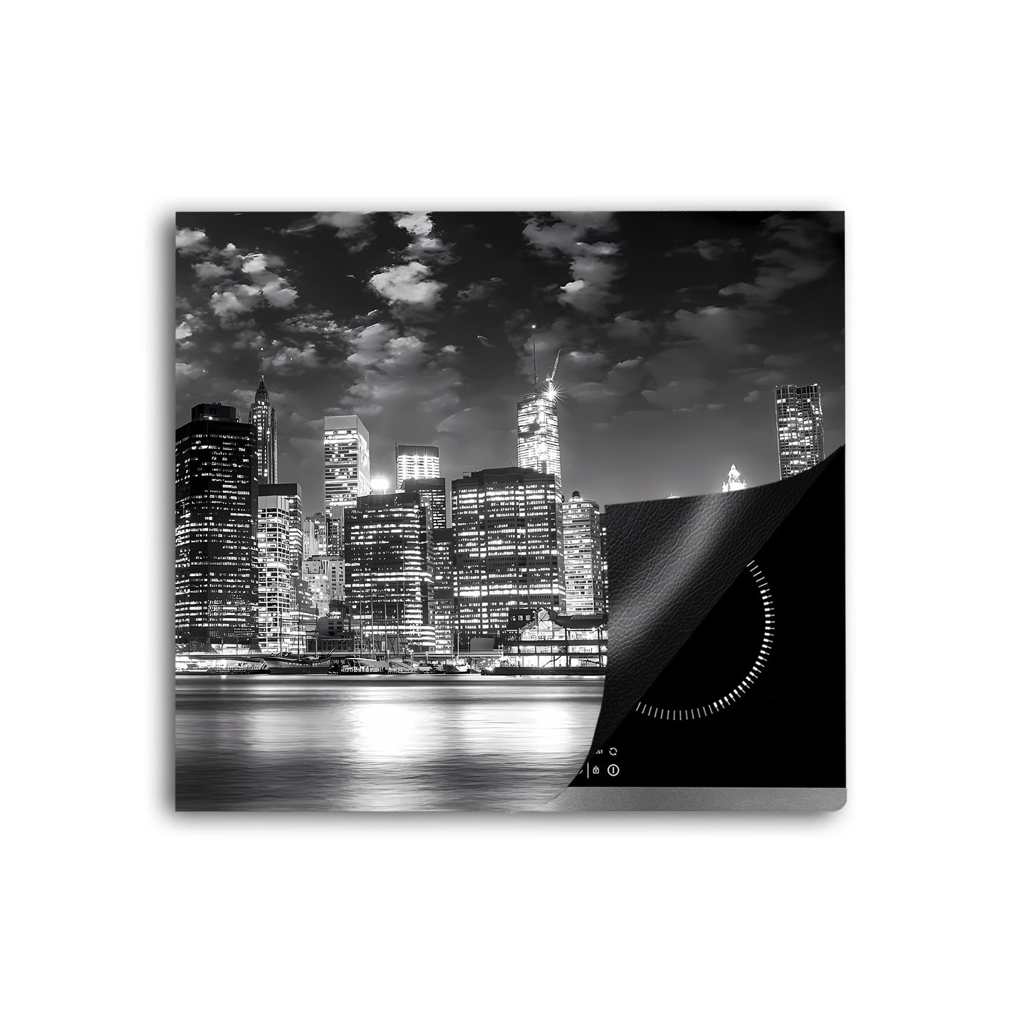 Manhattan NY Skyline Herdabdeckplatte Induktionsschutz für Ceranfeld & Küche Deko