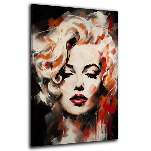 Marilyn abstraktes und modernes Porträt Wandbild