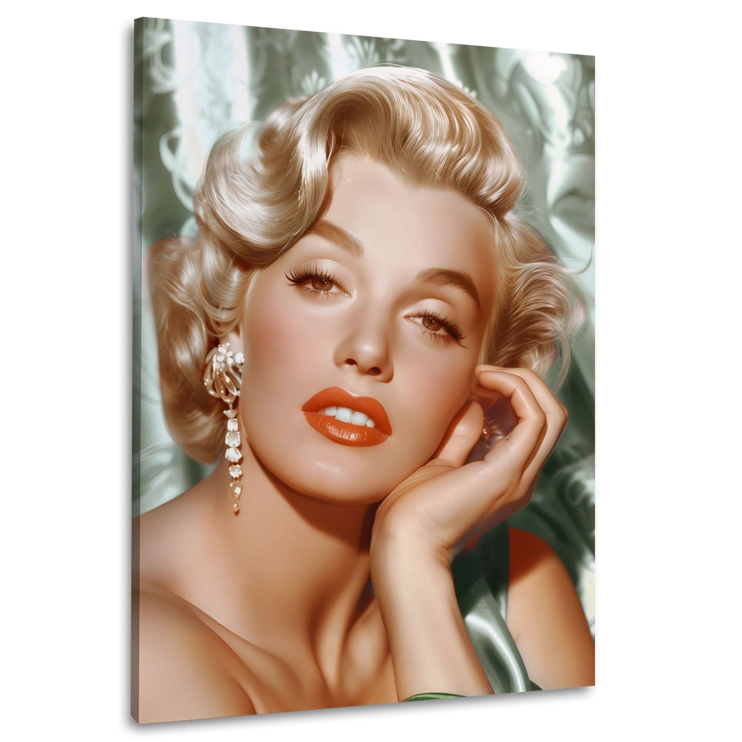 Marilyn glamouröse Hollywood-Diva mit Schmuck Wandbild