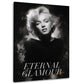 Marilyn Porträt schwarz weiß Glamour Ikone Wandbild