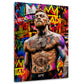 McGregor als MMA Kämpfer im bunten Pop Art Stil Wandbild