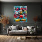 Mickey mit Like a Boss Schriftzug im Graffiti Stil Wandbild