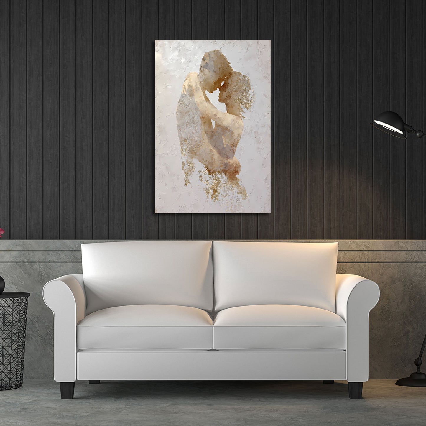 Minimalistisches Figuren abstrakt Wandbild