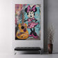 Minnie Mouse mit Gitarre All We Need Is Music Wandbild