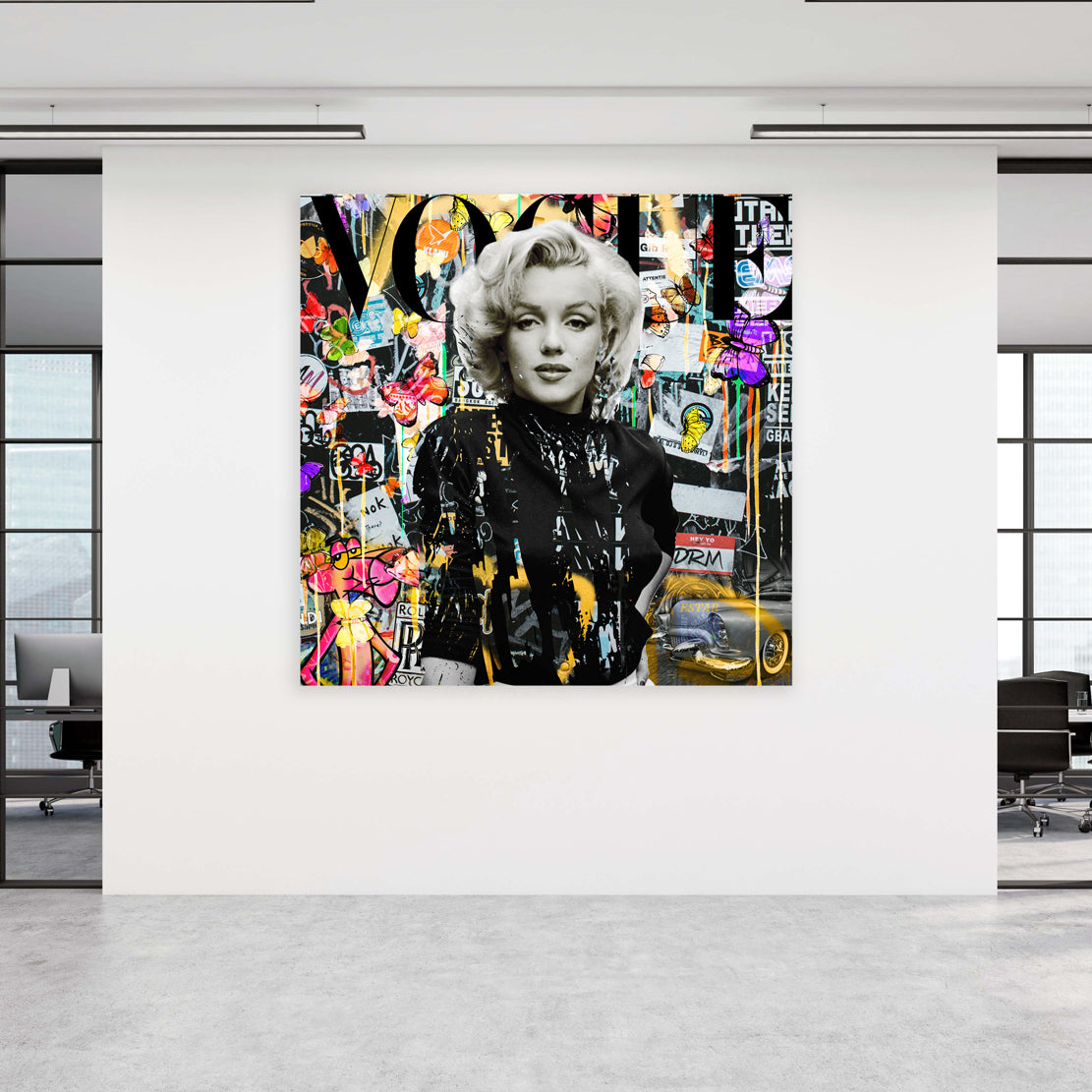 Wandbild Pop Art Ikone Marilyn Style