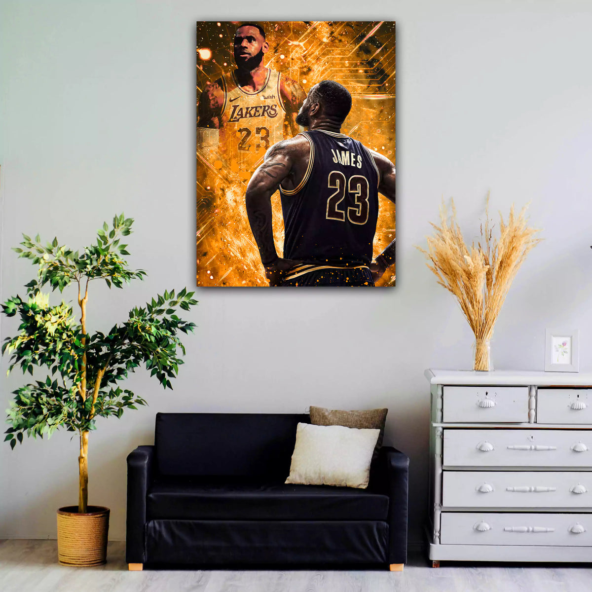 Basketballspieler im Pop Art Stil als Acrylglasbild