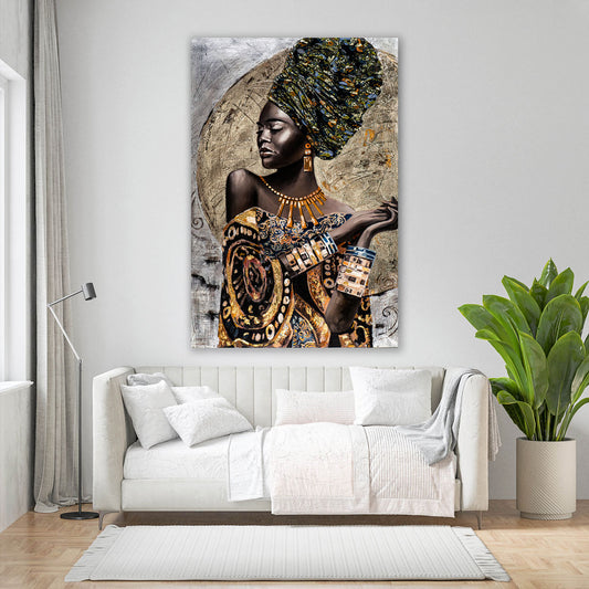 Wandbild afrikanische Frau African Beauty Style