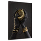 Wandbild afrikanische Frau im Black Hands Style auf Leinwand