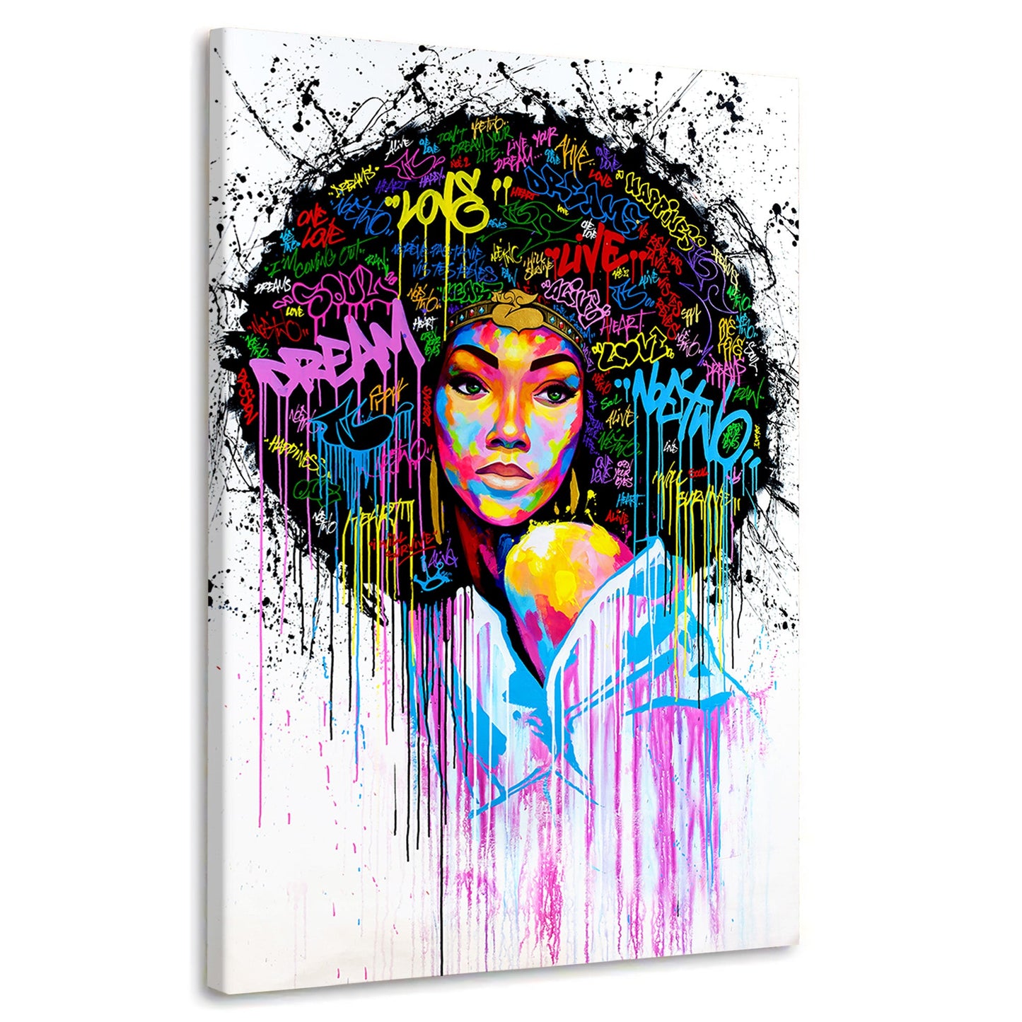 Wandbild afrikanische Frau Pop Art African Look als Leinwandbild