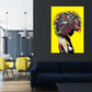 Afrikanische Frau im Afro Style als Acrylglasbild
