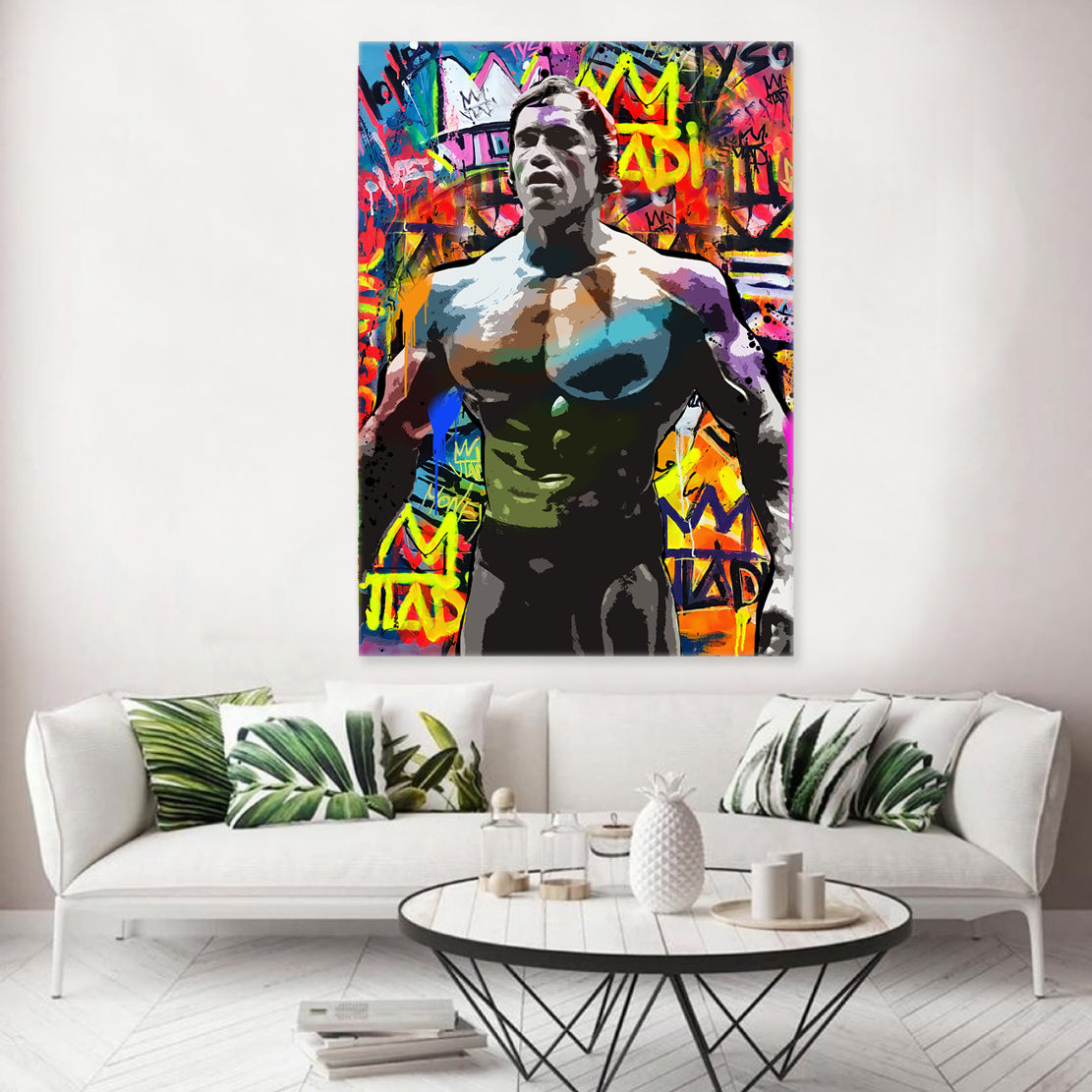 Wandbild Bodybuilder Pop Art Bodybuiling