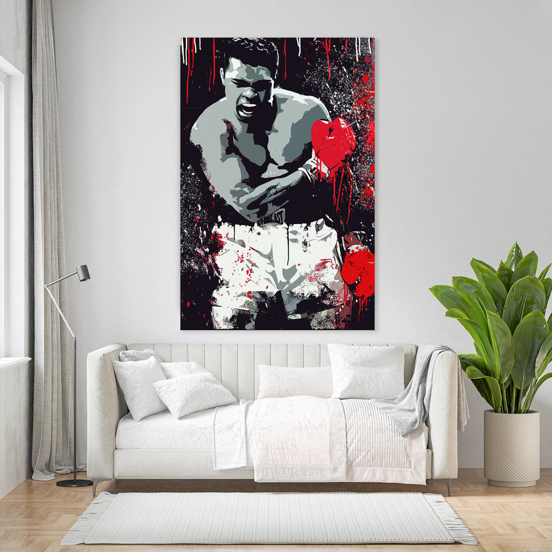 Wandbild Boxer Pop Art Style