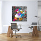 Wandbild Comic Duck Love Pop Art Kunst