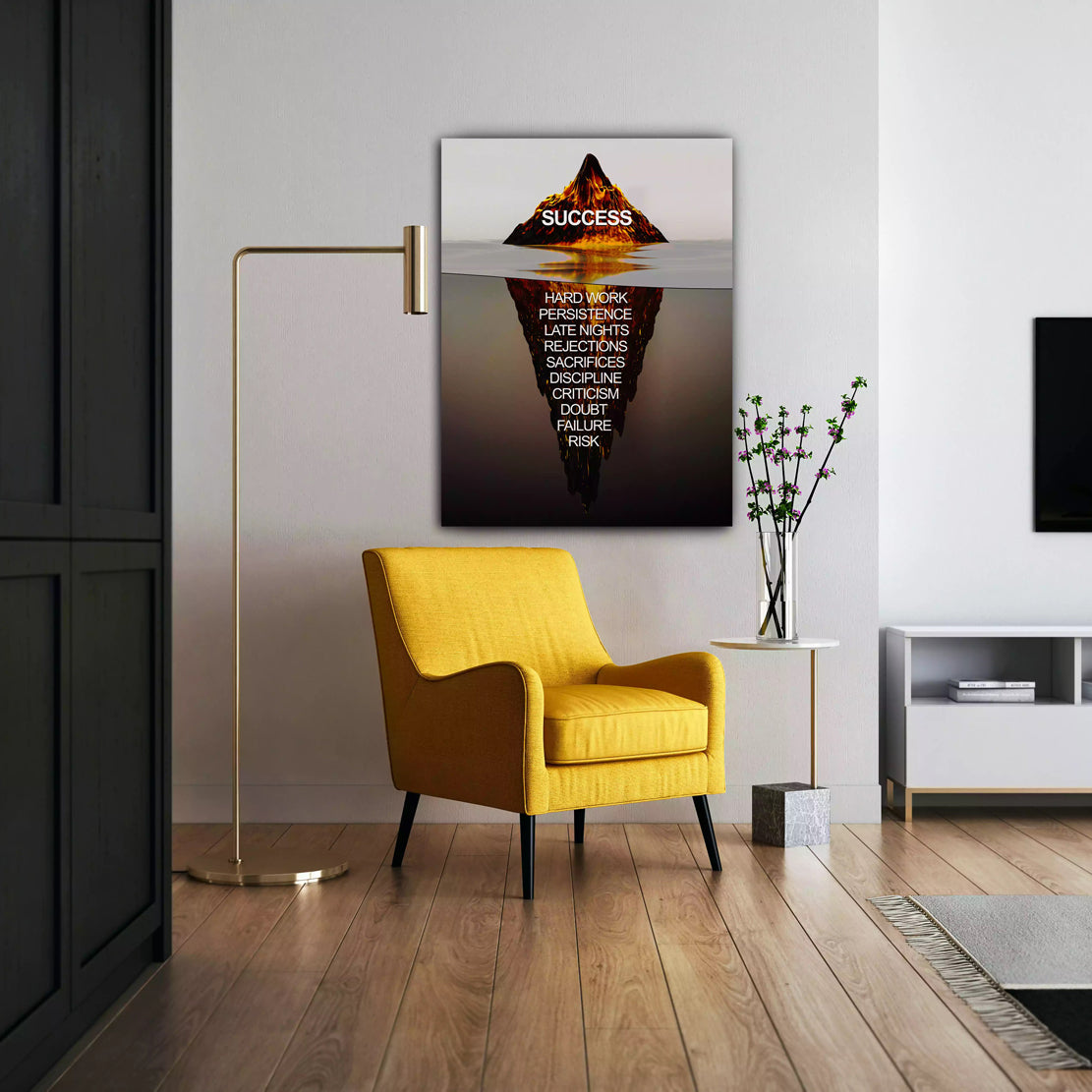Eisberg Motivationsbild als Alu-Dibond Bild an der Wand