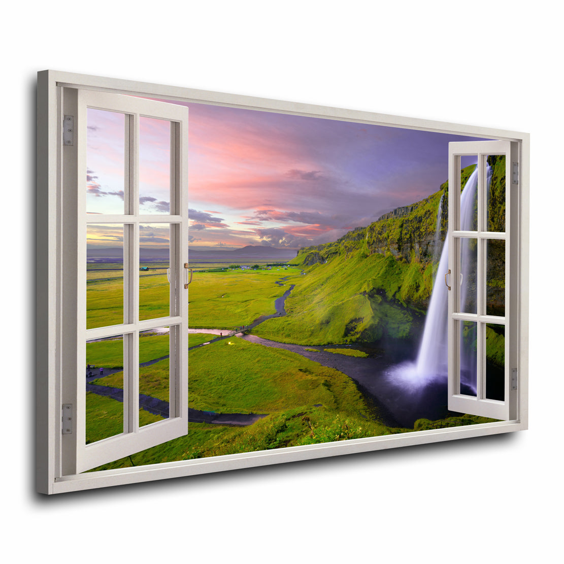 Wandbild Fenster mit Blick in die Natur im Landscape Style