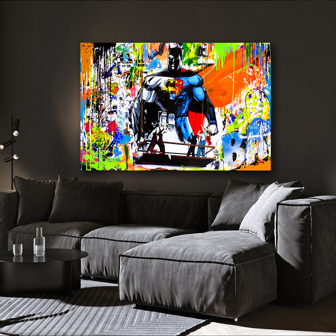 Wandbild Pop Art abstrakt Hero Style