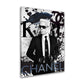 Karl Pop Art schwarz weiss Wandbild