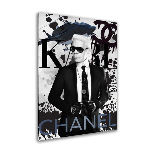 Karl Pop Art schwarz weiss Wandbild