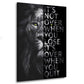 Wandbild Löwe Motivation It Is Not Over When You Lose Black Edition