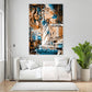 New York Street Art Collage auf Alu-Dibond im Wohnraum