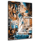 Wandbild New York City Street Art auf Leinwand