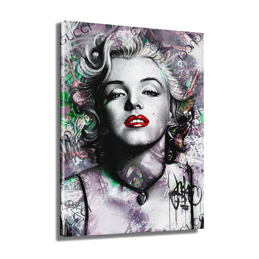 Marilyn Pop Art Luxury Wandbild auf Leinwand