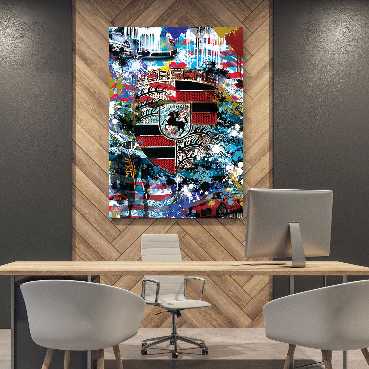 Pop Art Sportwagen als Leinwandbild