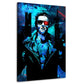 Arnold Style Wandbild mit Film Cyborg im Pop Art Stil