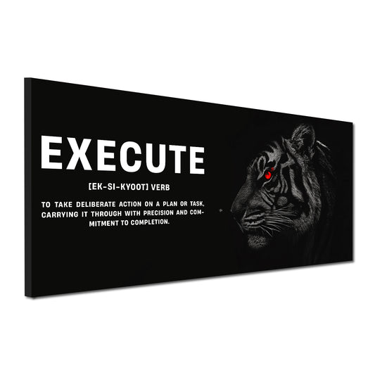 Motivation Erfolg Tiger Fokus Wandbild