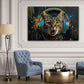Musikkatze Graffiti Wandbild im Wohnzimmer