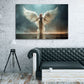 Mystischer Engel Flügel Licht goldene Aura Eleganz Wandbild