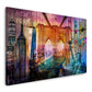 New York USA Pop Art Brooklyn Bridge Skyline Wandbild