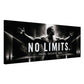 No Limits Motivation Panorama in Schwarz-Weiß Wandbild