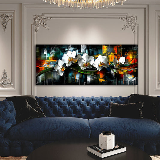 Orchidee modern abstrakt Blumen Wandbild