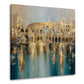 Orientalische Stadt Gold abstrakt und elegant Wandbild