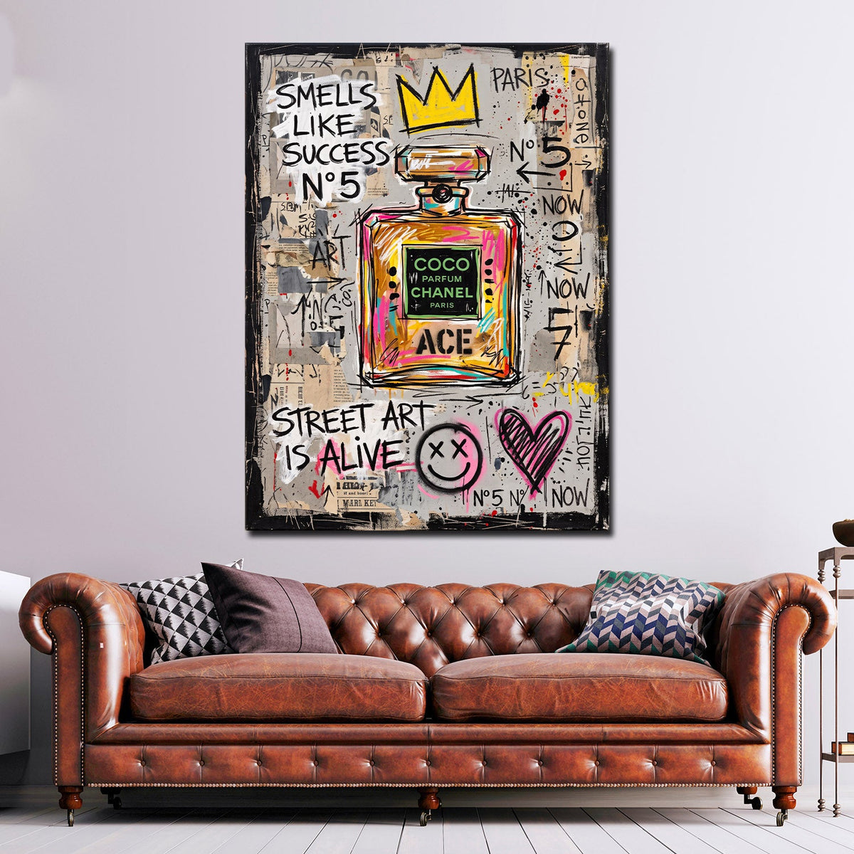 Parfümflakon Smells Like Success Wandbild im Wohnzimmer