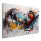 Abstrakte Dynamik Farbexplosion modern Wandbild