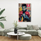 Pop Art Ali als kraftvoller Boxer-Ikone Wandbild