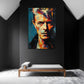 Pop Art Bowie Porträt intensiv Ausdruck Wandbild