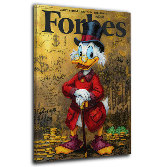 Pop Art Dagobert Geld und Erfolg Business Wandbild