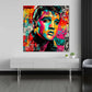 Pop Art Elvis bunt expressive Farben Wandbild