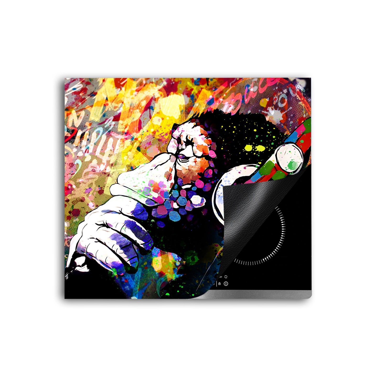 Pop Art Monkey Herdabdeckplatte Induktionsschutz für Ceranfeld & Küche Deko