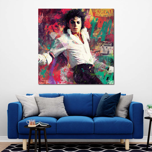 Pop Art Jackson Tanz Pose Dynamik Wandbild