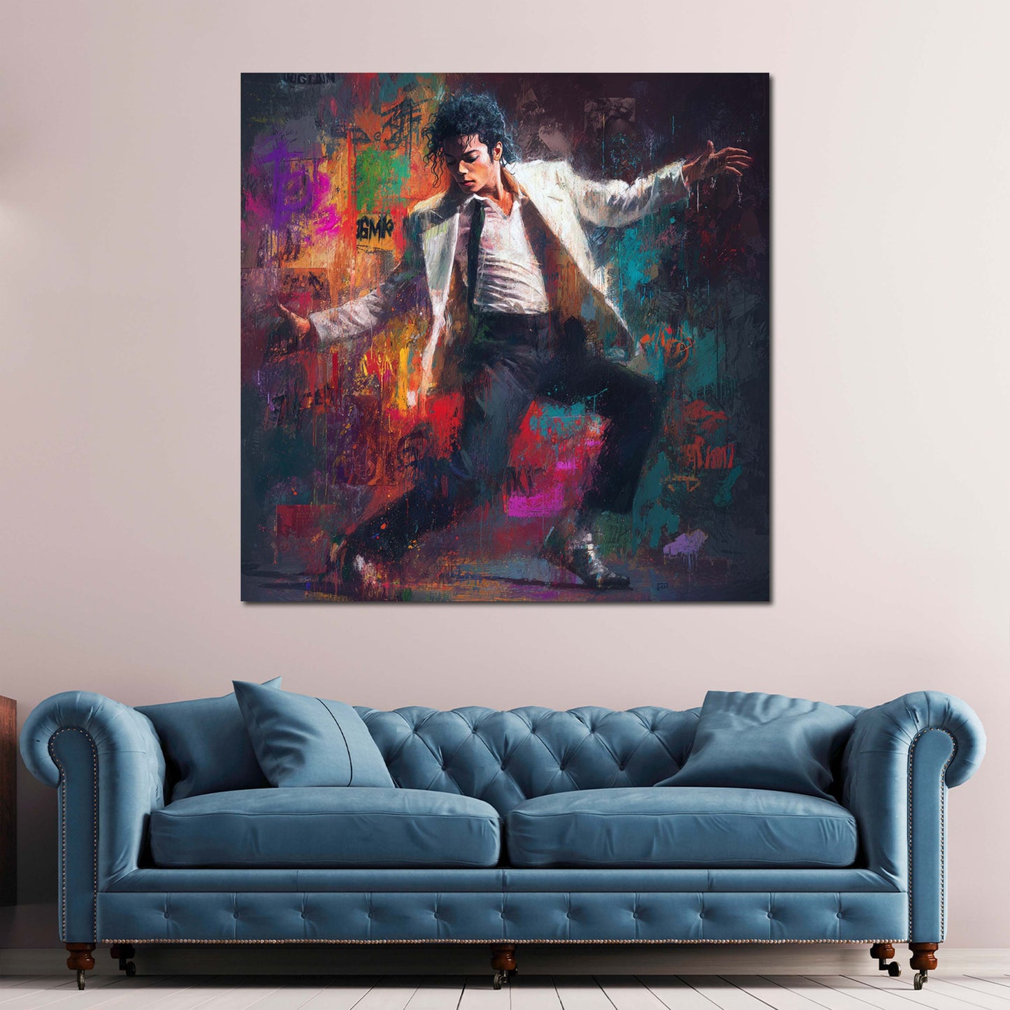Kunst Pop Art Jackson abstrakt Wandbild